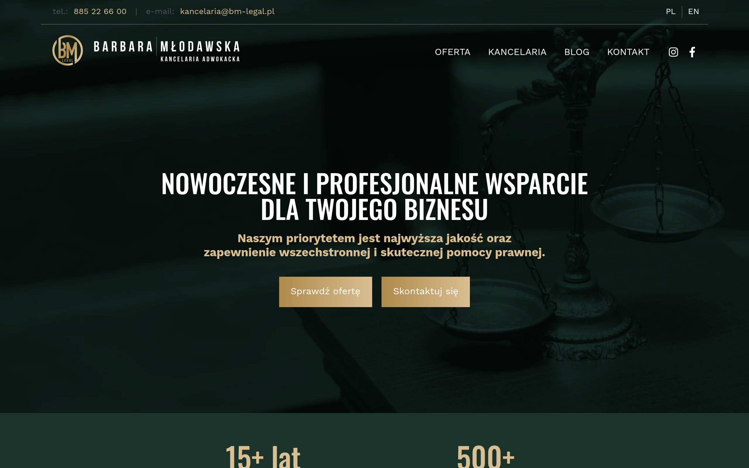 BM Legal law firm website
