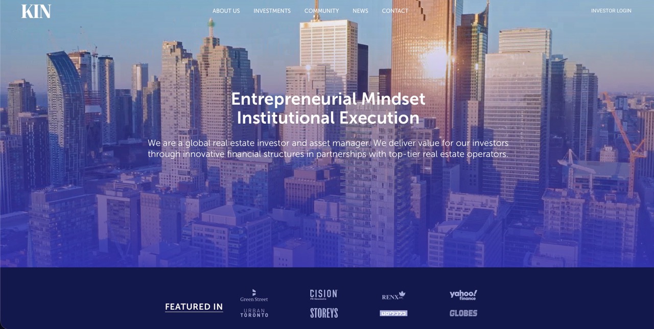 KIN Asset Management website